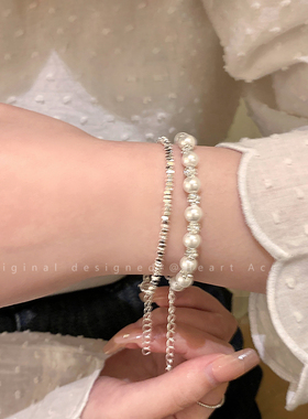 女款冷淡风满天星碎银子串珠手链高级感百搭