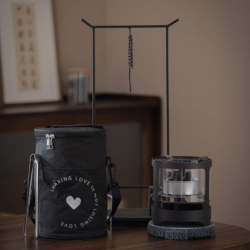 围炉煮茶炭炉观火炉玻璃煮茶炉室内户外一体露营网红烤火炉提梁壶,淘宝优惠券,粉丝福利购,淘宝优惠卷