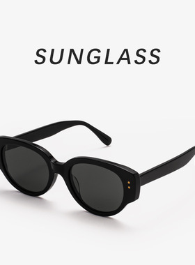 时尚复古白色猫眼墨镜女感6010高清尼龙片防晒板材女士太阳镜