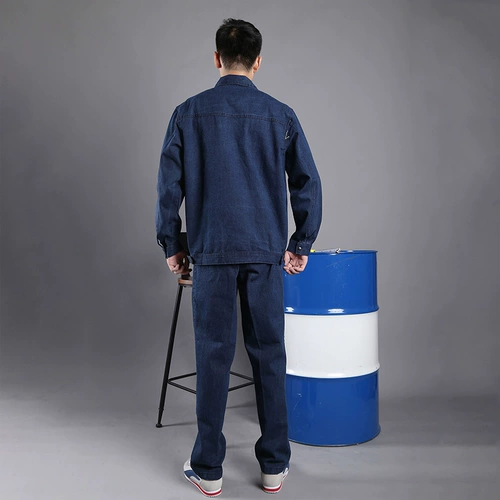 Униформа медсестры, хлопковый джинсовый комбинезон для работы, износостойкий комплект, защита от ожогов