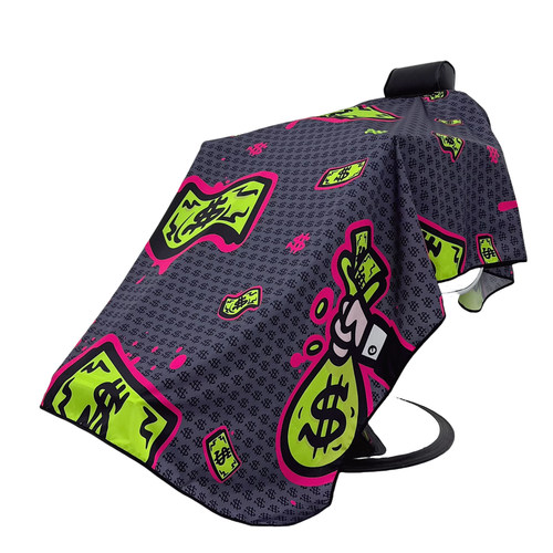 美式barbershop围布加大理发围布防水加厚剪发围布防静电复古嘻哈 - 图3