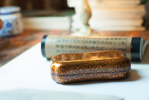 安泰桥  福州传统漆器  摆件 脱胎 【金瓜盒 】金虫纹推荐 - 图2