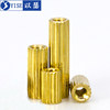Knurled double-pass circular security monitoring screw column
