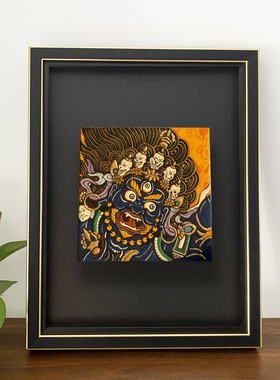 立体画框中空3.2厘米中古色系