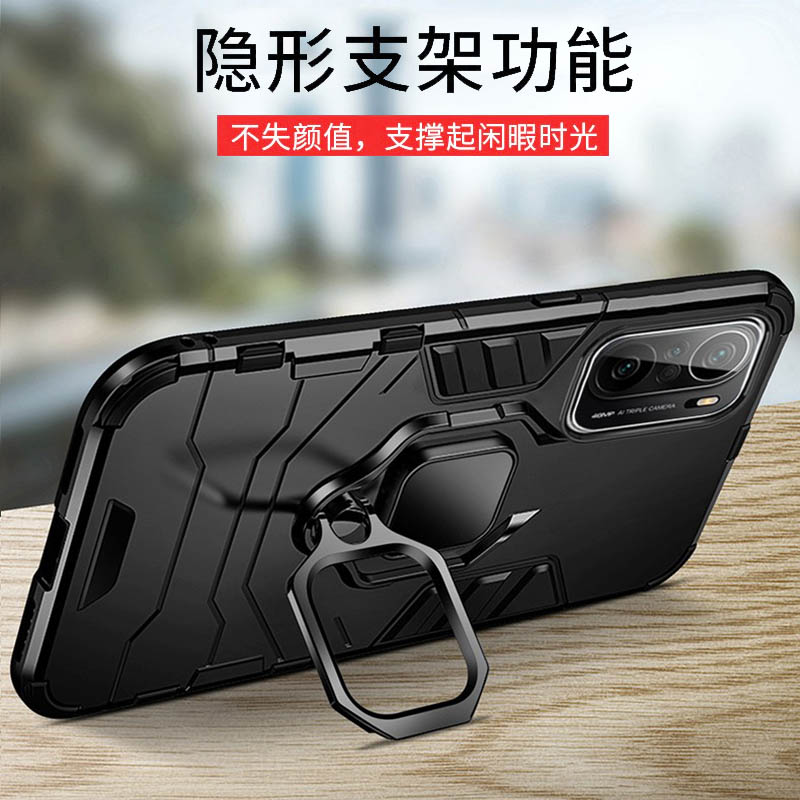 Redmik40手机壳红米K40Pro+全包防摔5g支架磁吸套K4OPro黑色redmi软胶k4o磨砂硬por新款pocof3海外版小米11i - 图1