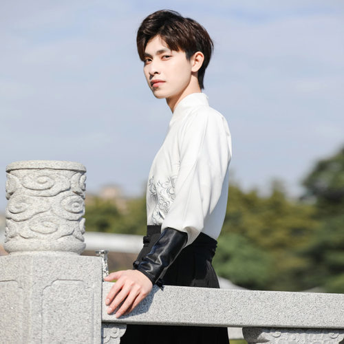 焕翎司原创汉服古装男新款中国风古风帅气公子侠客风套装古代衣服 - 图2