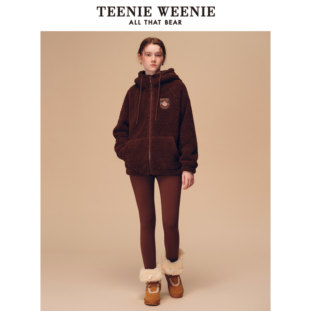 TeenieWeenie小熊秋冬新款可爱仿羊羔绒卫衣