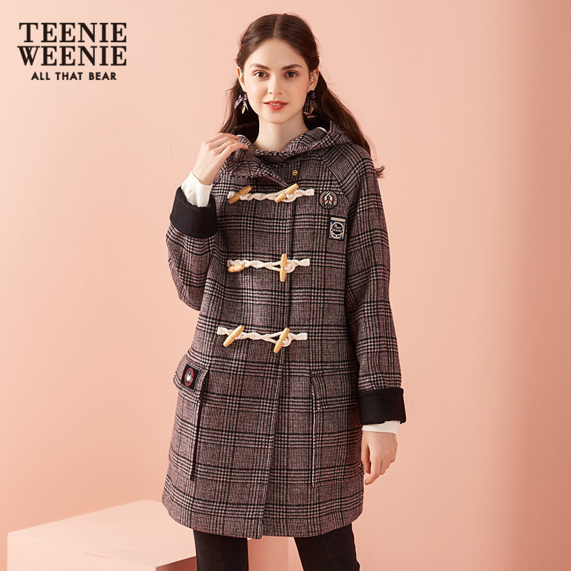 teenieweenie小熊女装休闲毛呢大衣 TeenieWeenie毛呢外套