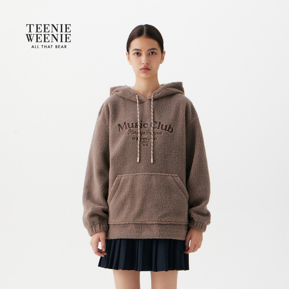 TeenieWeenie小熊女装卫衣2025冬季新款宽松舒适复古时尚连帽上衣,淘宝优惠券,粉丝福利购,淘宝优惠卷