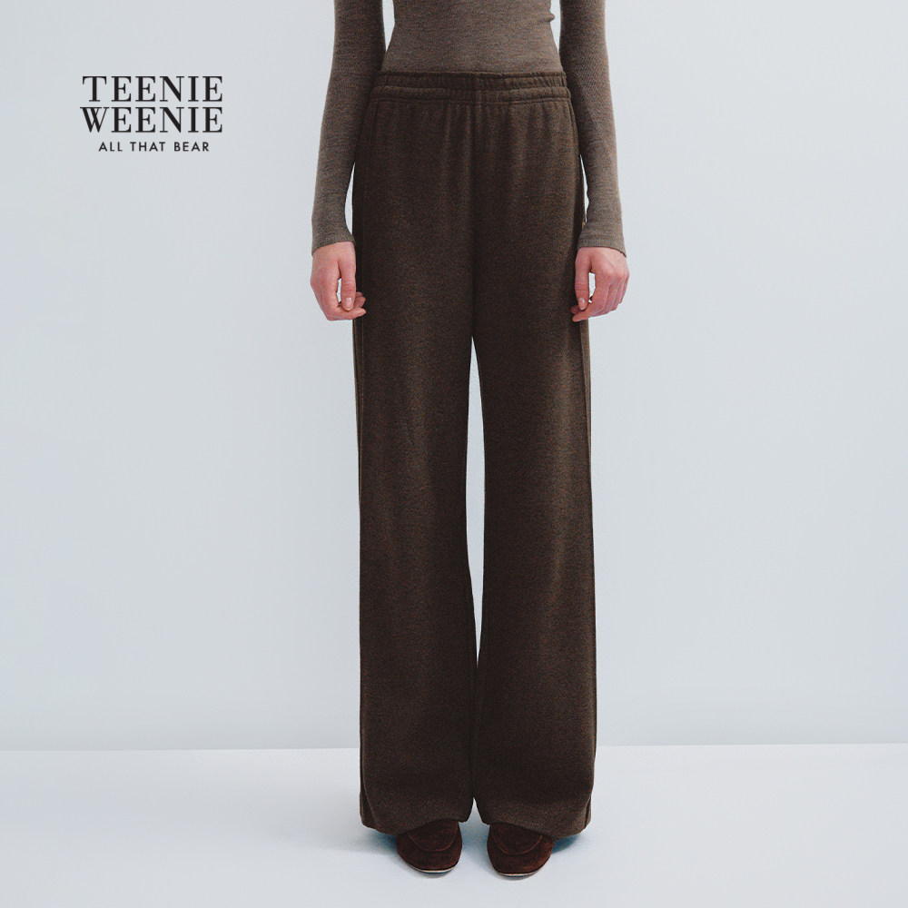 TeenieWeenie小熊女装卫裤秋冬季休闲舒适刺绣气质通勤直筒裤长裤,淘宝优惠券,粉丝福利购,淘宝优惠卷