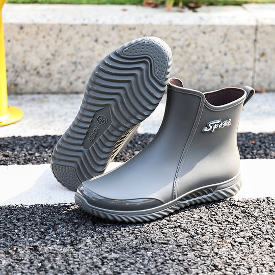 雨鞋男2023新款短筒雨靴外穿潮流休闲厨房防滑钓鱼鞋胶鞋防水耐磨