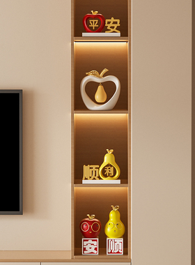 好寓意苹果梨装饰品摆件