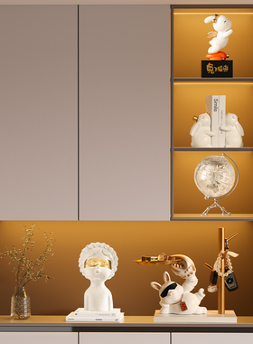 摆件家居饰品现代轻奢高档软装创意乔迁礼物新家客厅书房酒柜装饰