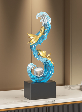 风生水起抽象摆件乔迁礼物