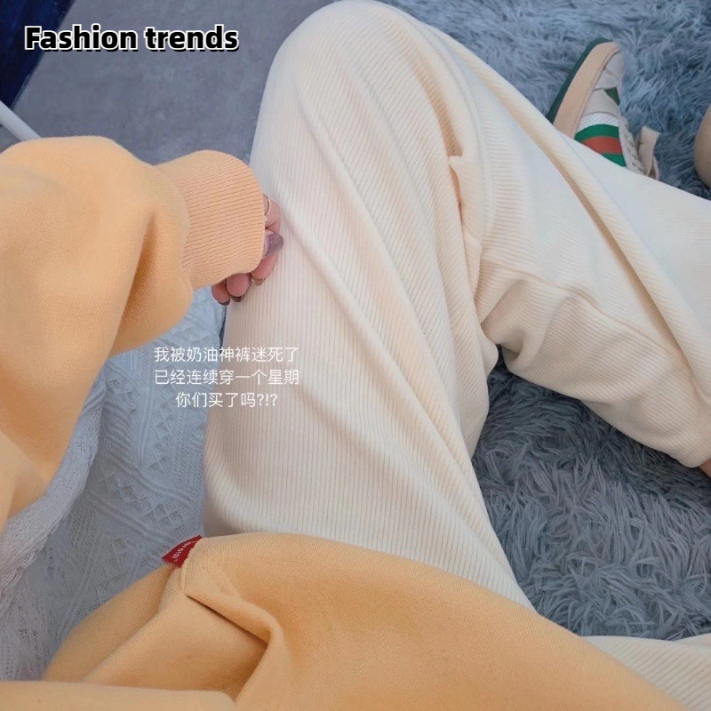 灯芯绒显瘦垂感欧尼绒阔腿裤，两件39.9元，-第4张图片-提都小院