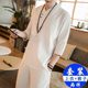 Summer suit Chinese style improved pure cotton fabric