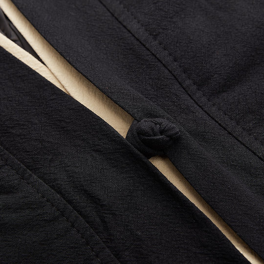 Autumn Chinese style men's tea clothes Chinese style improved Zen clothes Hanfu retro coat Taoist robe men's loose layman Tang suit