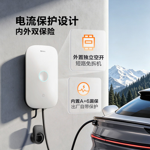 理想L6L7L8L9家用充电桩公牛新能源通用启星充电枪线器7KW快充桩 - 图2