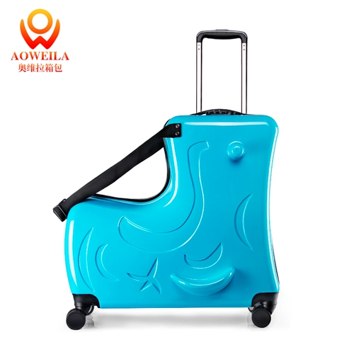 Универсальный чемодан с сидением подходит для мужчин и женщин на колесиках, цвет, популярно в интернете, 2024 дюймов