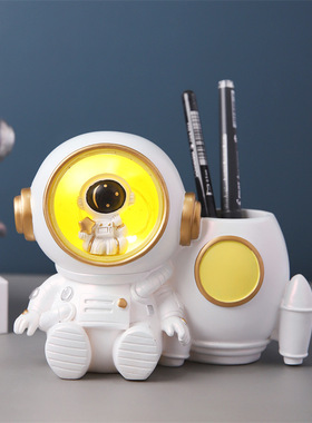太空人小夜灯可爱风存钱罐多功能