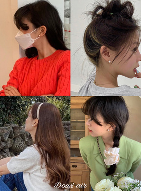 施家珍珠耳钉s925纯银小巧简约