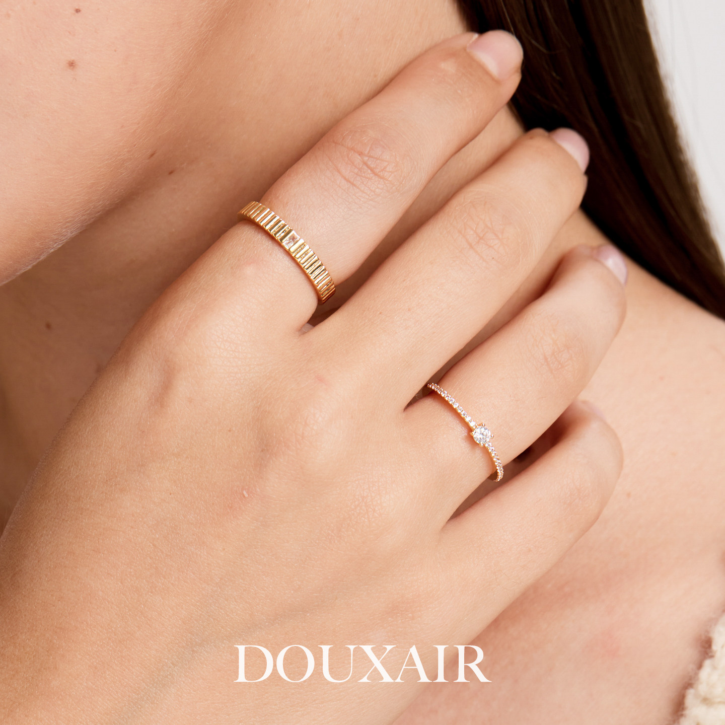 几何线条微镶锆戒指开口可调节叠戴满天星超细闪日常百搭指环简约,淘宝优惠券,粉丝福利购,淘宝优惠卷