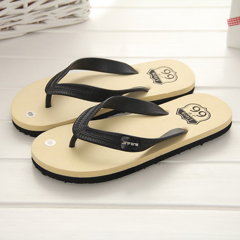 Man sandals Slipper Men Flip flops Beach shoes 45男人字拖鞋-图2