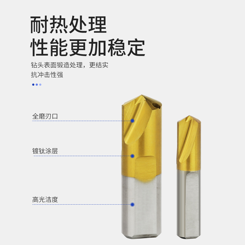 U钻定心钻M42高钴大头钻PLD导向钻内出水VMD内冷却数控含钴高速钢 - 图0