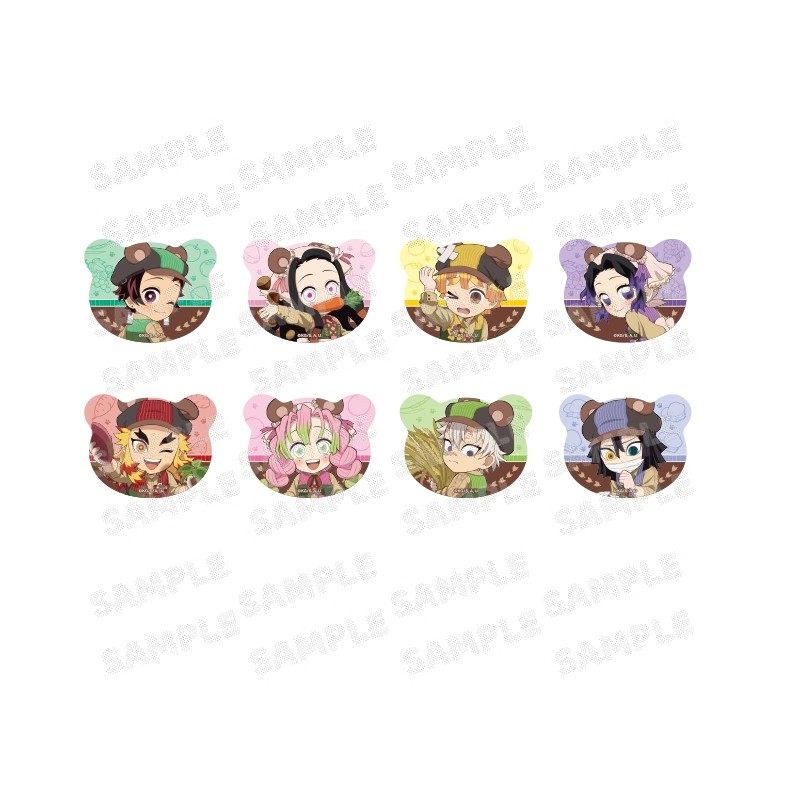 官方正品鬼灭之刃 丰收季限定盲盒小熊徽章A款熊耳吧唧（沪版）,淘宝优惠券,粉丝福利购,淘宝优惠卷