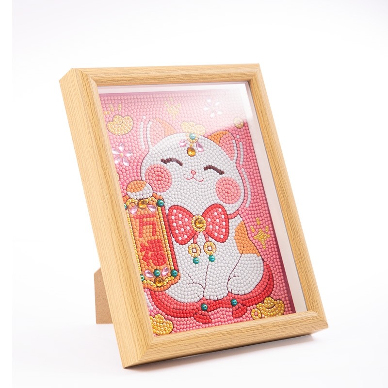 DC招财猫钻石贴画2025新款5d客厅diy粘贴十字绣桌面摆件旺财狗,淘宝优惠券,粉丝福利购,淘宝优惠卷