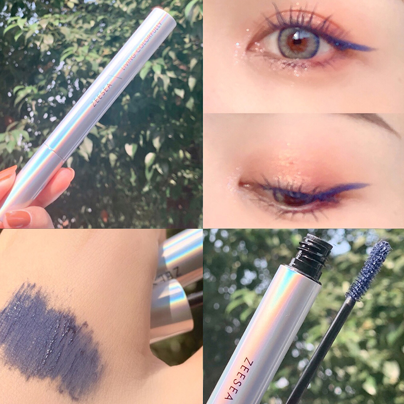 ZEESEA滋色旗舰店ZEESEA滋色彩色睫毛打底膏蓝色睫毛膏棕色女防水纤长卷翘不晕染1