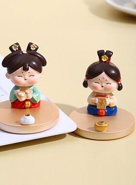西安文创唐仕女手机支架可爱桌面摆件伴手礼新年创意礼品