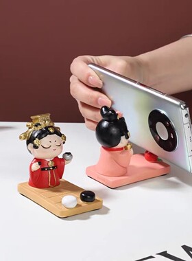 洛阳文创纪念品李白手机支架摆件河南特产伴手礼品中国风新年礼物