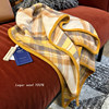 2024 new style 100% wool English triangle scarf