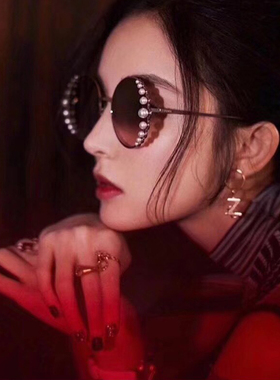 娜扎同款网红墨镜复古风