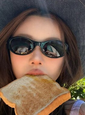 发箍墨镜女欧美y2k辣妹时髦高级感街拍度假太阳眼镜防紫外线圆脸