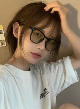 墨镜2021近视黑框太阳镜网红