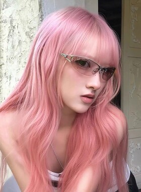 高级感金属半框猫眼粉紫色墨镜女千禧风y2k辣妹时髦圆脸太阳眼镜