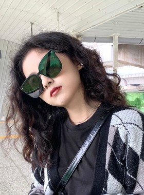 韩版偏光防紫外线gm墨镜女2023新款潮网红ins大脸显瘦超黑太阳镜