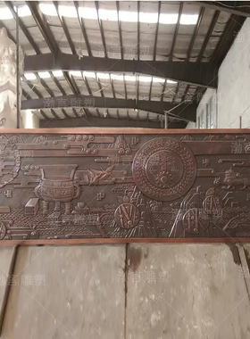 锻铜浮雕摆件曲阳渤言雕塑