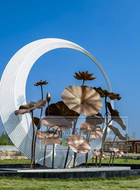 铁艺渤言雕塑不锈钢水滴大型摆件