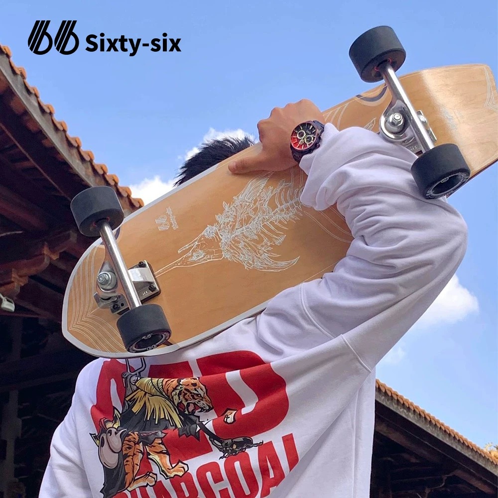 66Sixtysix陆地冲浪板如意滑板专业代步男女初学成人新手陆路冲板 - 图1