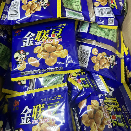 金联豆 金联蚕豆20g/35g克 金联怪味豆 五香豆碗豆兰花豆休闲零食 - 图0