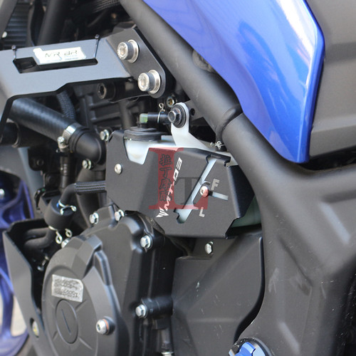 适用雅马哈MT03 MT25 19-25年改装副水箱保护罩铝合金装饰水壶盖 - 图2