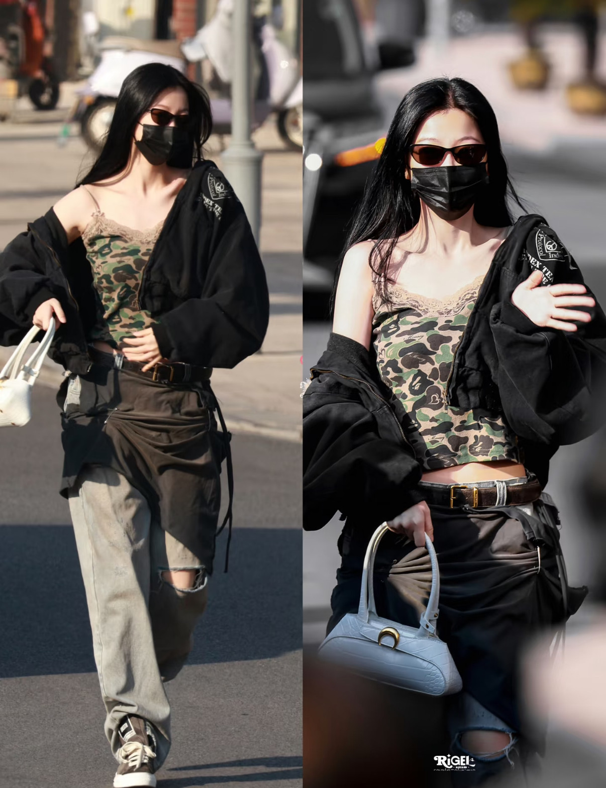 现 宅女同款涩谷辣妹的ootd！联名内衣套装迷彩蕾丝拼接吊带&内裤,淘宝优惠券,粉丝福利购,淘宝优惠卷