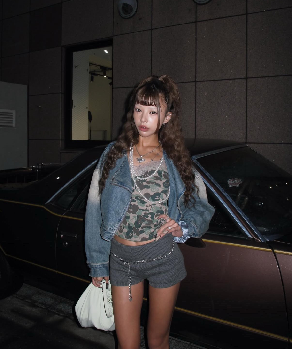 现 宅女同款涩谷辣妹的ootd！联名内衣套装迷彩蕾丝拼接吊带&内裤,淘宝优惠券,粉丝福利购,淘宝优惠卷