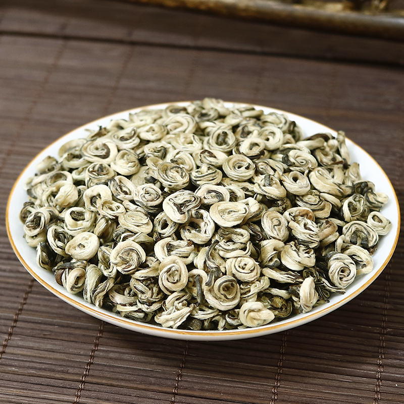 茉莉花茶2024白螺王单芽龙珠香螺浓香型花茶新茶散装500g - 图0