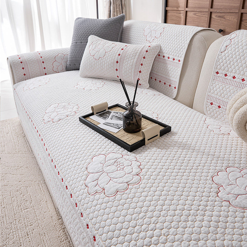 沙发垫纯棉四季布艺简约全棉坐垫现代通用盖布2025防滑沙发套罩巾