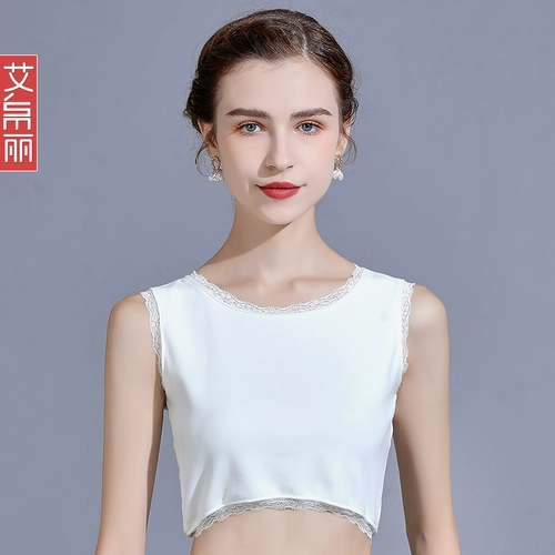 Фальшивый воротник, рубашка, универсальная базовая утепленный лонгслив, короткая майка