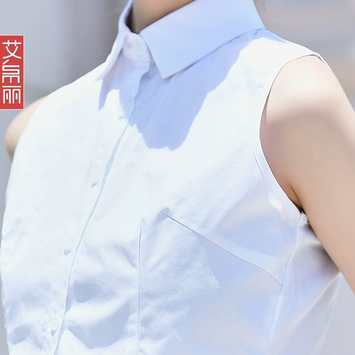 Хлопковый универсальный демисезонный фальшивый воротник, рубашка, свитер, в корейском стиле